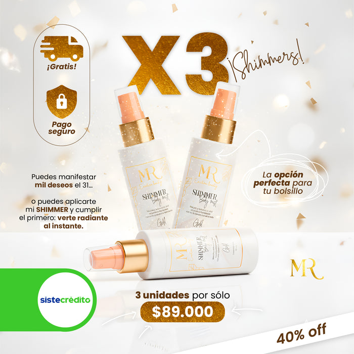 Pack x 3 Shimmer